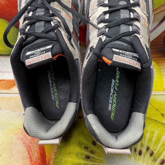 Skechers Sport Mens Memory Foam Sneakers Size 12 Leather/Textile Gray/Black main image 6